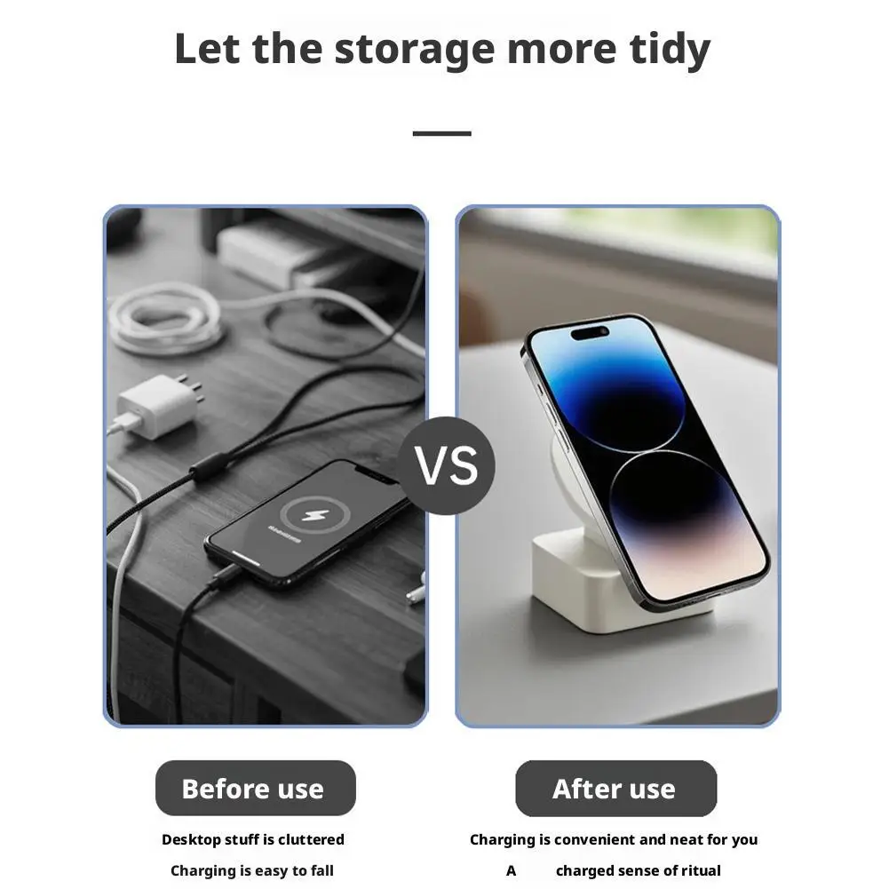 Antislip Siliconen Draadloos Opladen Tafel Stand Voor Mobiele Telefoons Voor IPhone 17-12 Serie Voor Magsafe Charger dock Station Stand