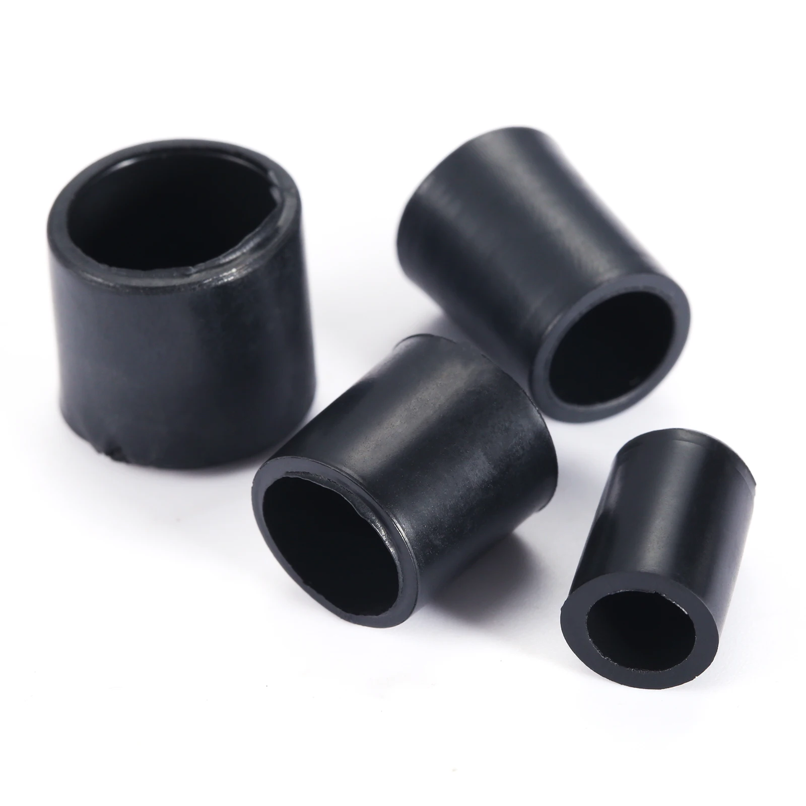 50pcs Rubber Round Tube End Push-in Cap Cover M6 M8 M10 M12 Pipe Plug Screw Thread Protector Bolt Safety Chair Feet Table Tip
