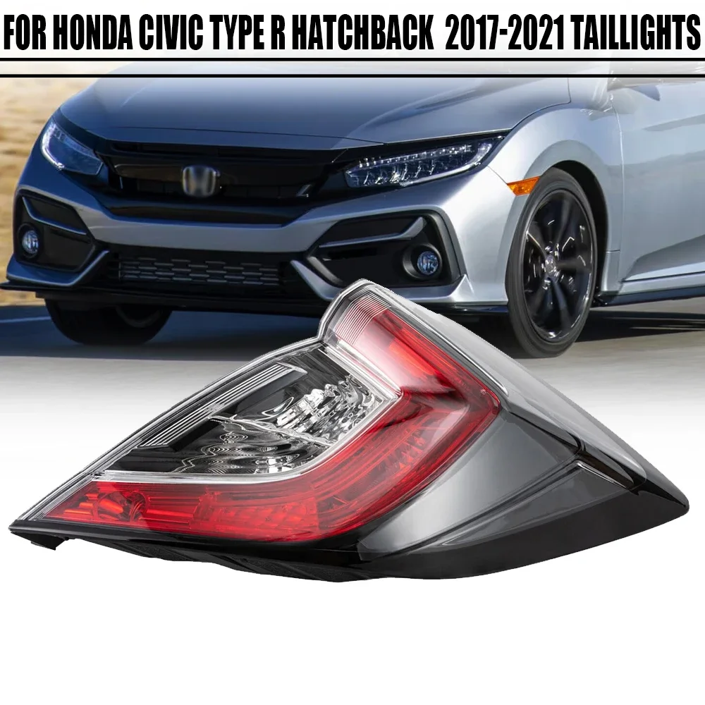 1 шт. левый/правый боковой задний фонарь для Honda Civic Type R Hatchback 2017 2018 2019 2020 2021 задний фонарь стоп-сигнала с 1 шт. левый/правый боковой задний фонарь для Honda Civic Type R Hatchback 2017 2018 2019 2020 2021 задний фонарь стоп-сигнала с