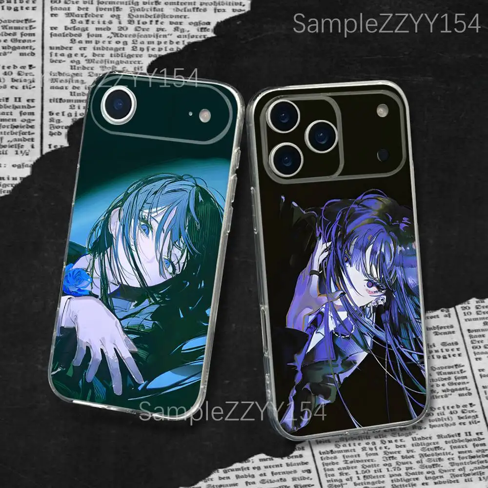 

A-Ado Kyogen X Uta Phone Case For iPhone 17,16,15,14,13,12,11 Plus,Pro,Max,XR,XS,X,7,8 Plus,SE,Mini Transparent Silm Soft