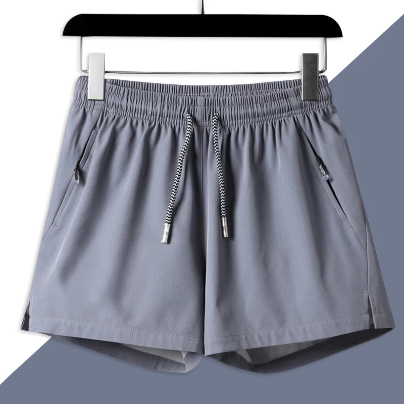 

Men's Summer Sport orts Ice Silk Qui Dry Loose Casual Pants Breathable Outdoor Running Five-Quarter Length Straight Leg T...