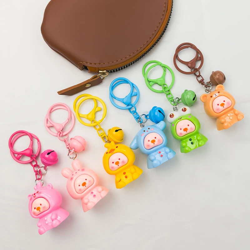 Creative Cute Pig Keyring Pendant Cartoon Animals Pig Cross-dressing Car Keychains Backpack Decoration Accessories Gifts