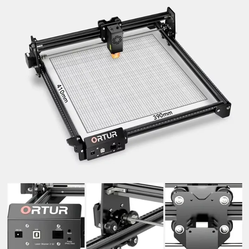 ORTUR レーザー彫刻機 OLM2 S2 LU2 DIY 作業エリアは金属木材切断彫刻機ダイオードを彫刻することができます