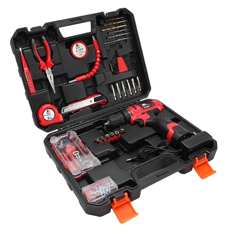 P3094A 14.4V Electric Cordless Drill Power Tool Set Combo Kit Lithium Power Tool Set Combo