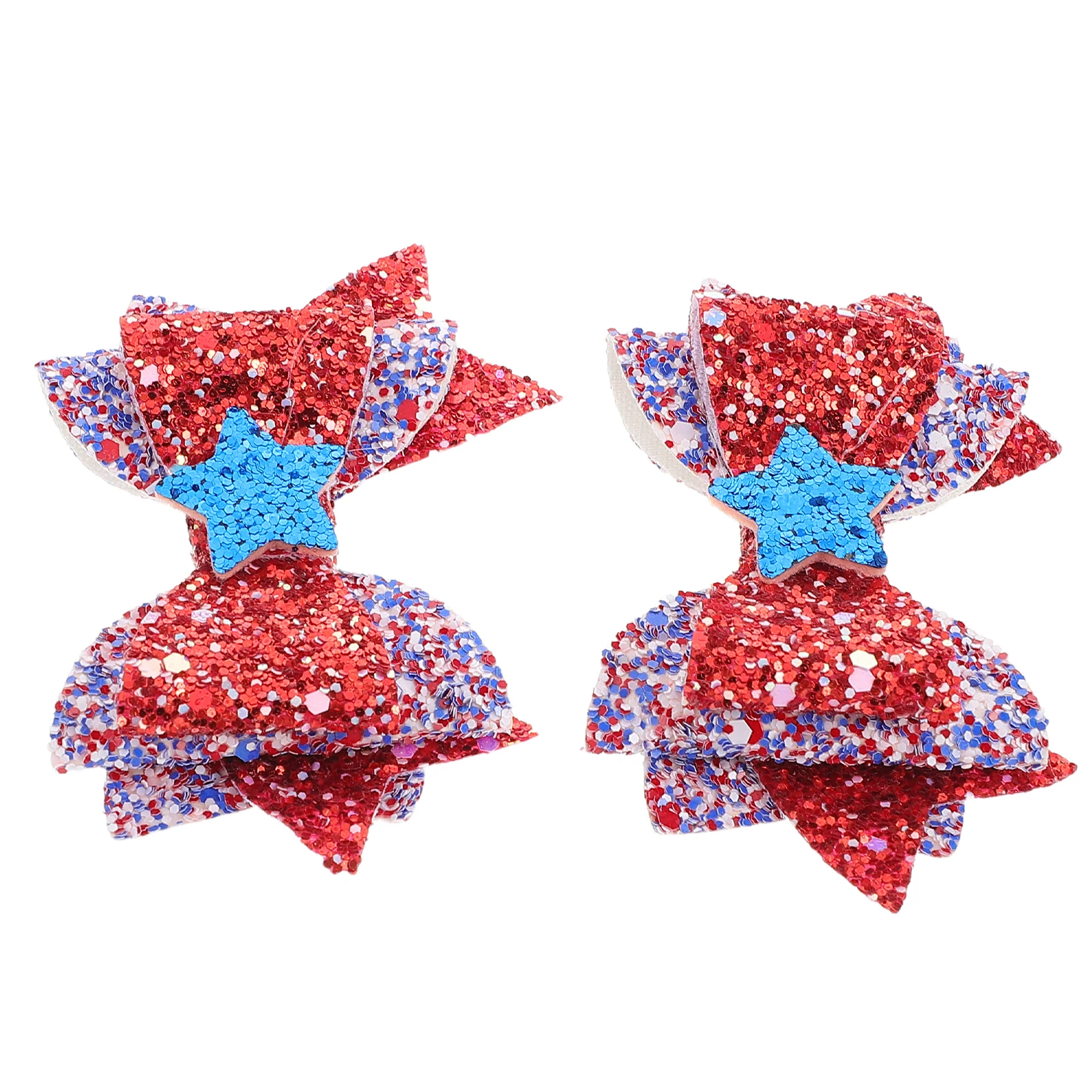 

1 Pair Hair Clips Women Cute Bow Cute Hair Clips Accessories Independence Day Products Festive Party Ornaments