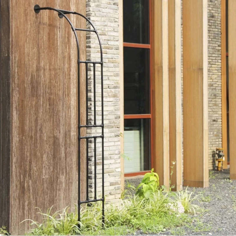Arch Plant Trellis Semi-Circular Wall Mounted Plant Support for Clematis & Roses Outdoor Garden Climbing Frame Decorative Arch