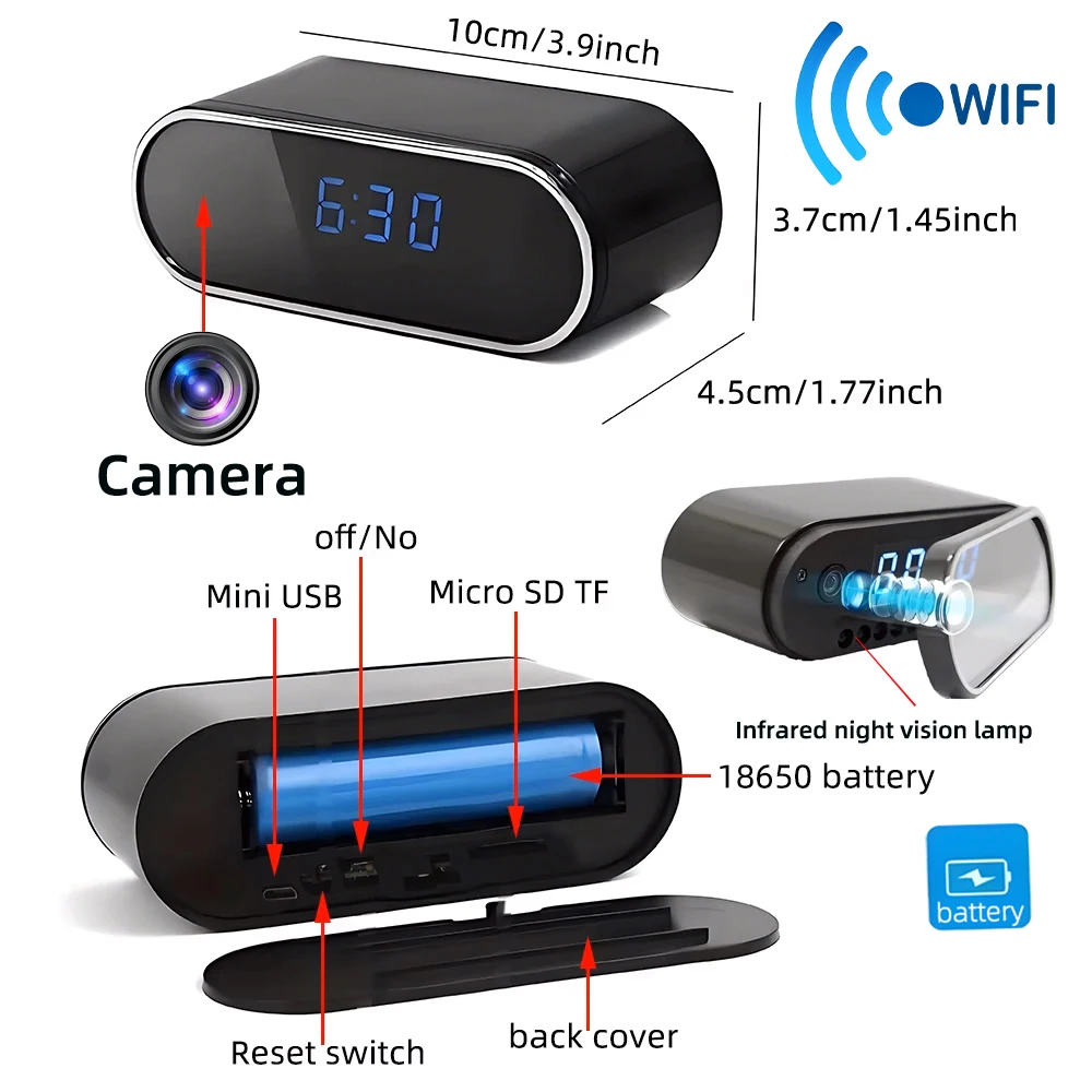 New 4K HD WiFi Wireless Mini Camera, Supporting Remote Viewing, Infrared Night Vision, Motion Detection, and Home Mini Cameras gallery 5
