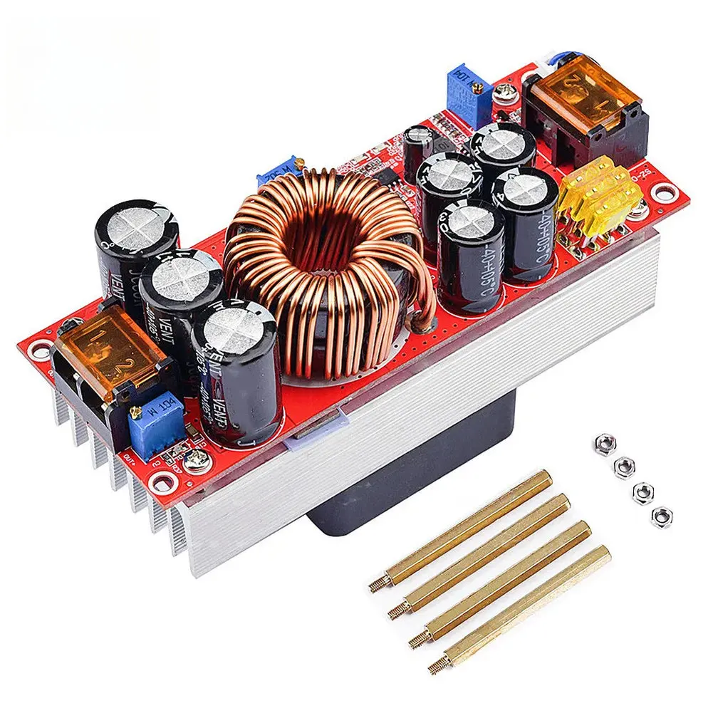 1800W DC Boost Converter 12-90V Adjustable Output Voltage 20A Max Output Current for 10V-60V Input in Data Center Power
