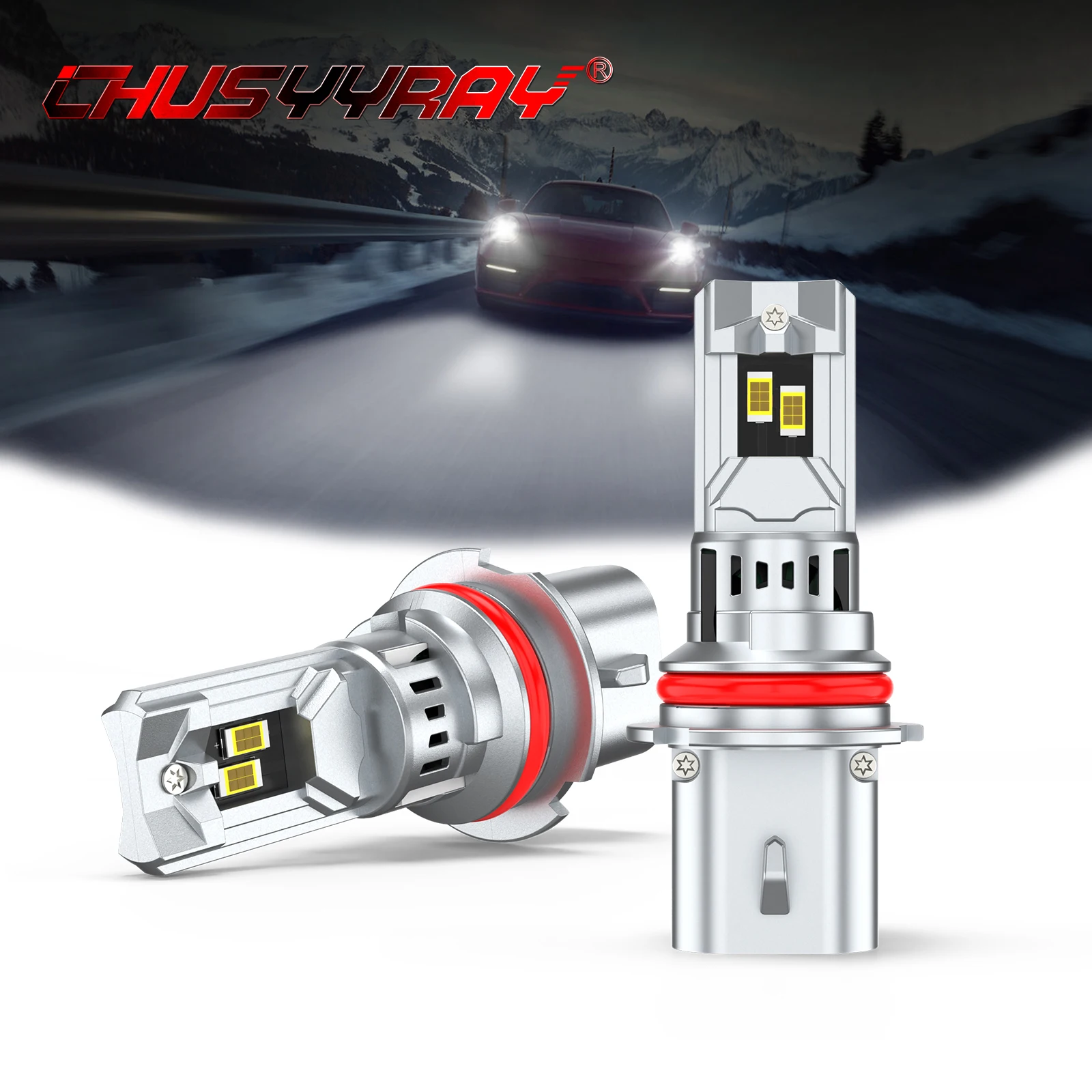 9007 for 1992-2003 Ford F150 LED Headlight High Low Beam Bulbs 10000LM White