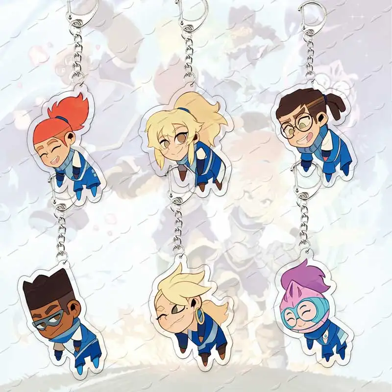 HOT Anime Cartoon Dragon Striker Keychain Key Ssyelle Milo Ameline Charm Keychains for Accessorie bag Pendant Jewelry Fans Gift