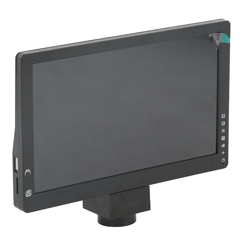 Imagem -02 - Câmera de Vídeo Eletrônica c Mount Microscópio Trinocular Estéreo Sistema de Monitoramento Monitor Indústria Display Lcd Usb tf Polegada 12mp