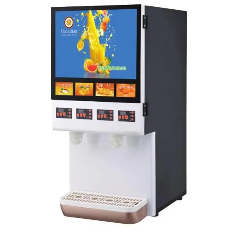 Commercial 4 in 1 Export Beverage Machine Carbonated Self-service Coke Maker Hot Drink Dispenser for Business Use