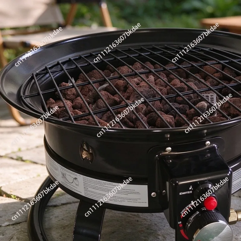 19 Inch Fire Pit Camping Portable Fire Pit Backyard Yard Fire Pit Outdoor With Stainless Steel Burner