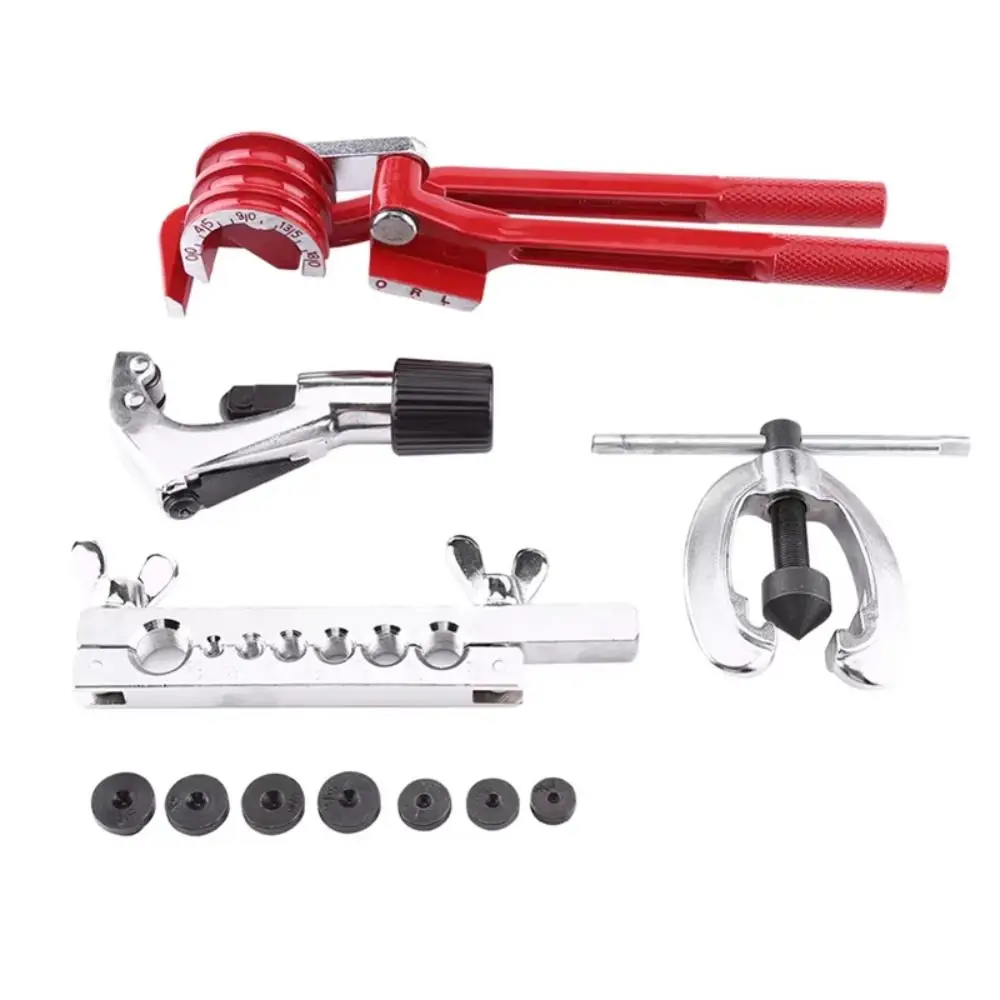 7-Hole Flaring Pipe Flaring Kit Bending Tool Cutter Flare Kit Multi-Functional Copper Tube Forming Refrigeration Maintenance Kit