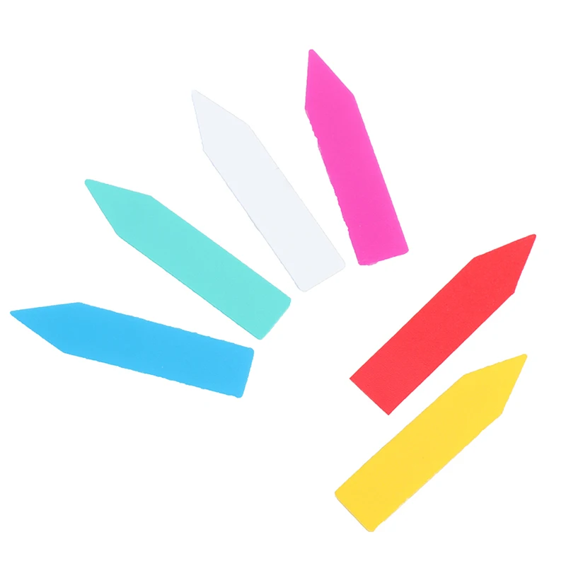 جديد بونساي مصنع التسمية داخلي سطح المكتب النباتات الخضراء اسم التسمية بطاقة حديقة الديكور علامات التسمية البلاستيكية 1x5 سم 100 قطعة