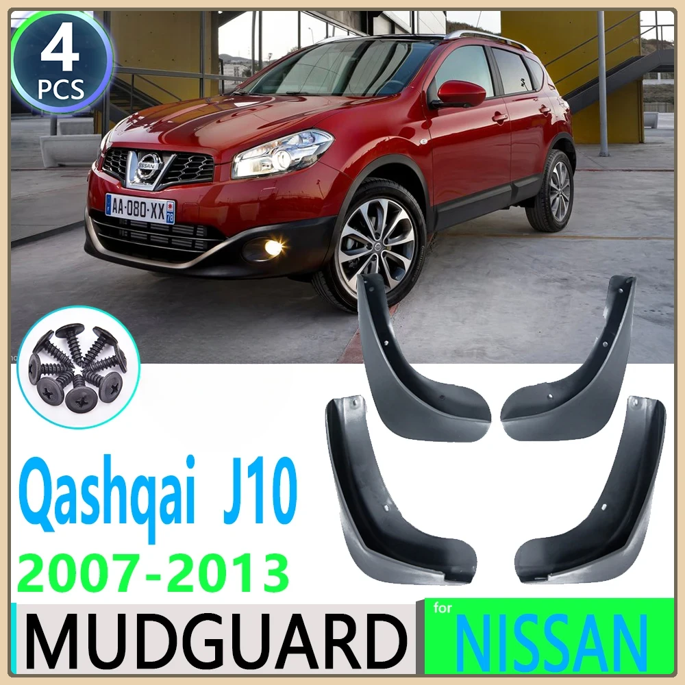 for Nissan Qashqai J10 2007 2008 2009 2010 2011 2012 2013 Fender Mudguard Mud Flaps Guard Splash Flap Mudguards Car Accessories