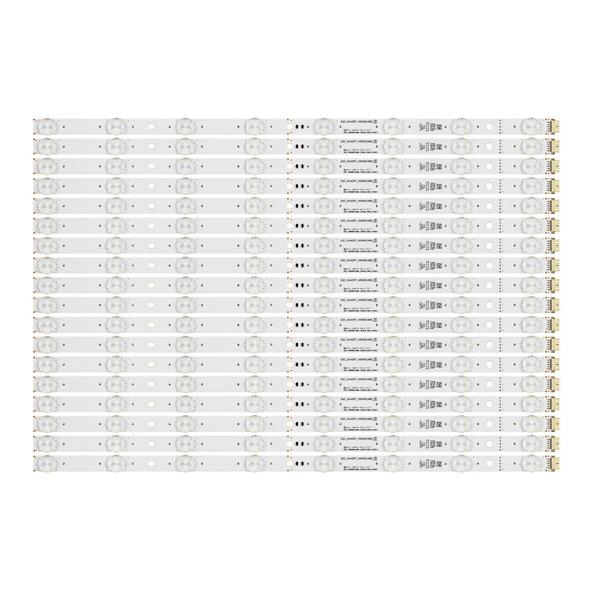 18 unids/set tira de LED para iluminación trasera para 49SM9000 49SM9000PLA OLED55B9PLA 49SK8500PLA 49SK8500 49SK85-8LED SSC_SlimDRT_49SK85(36B)