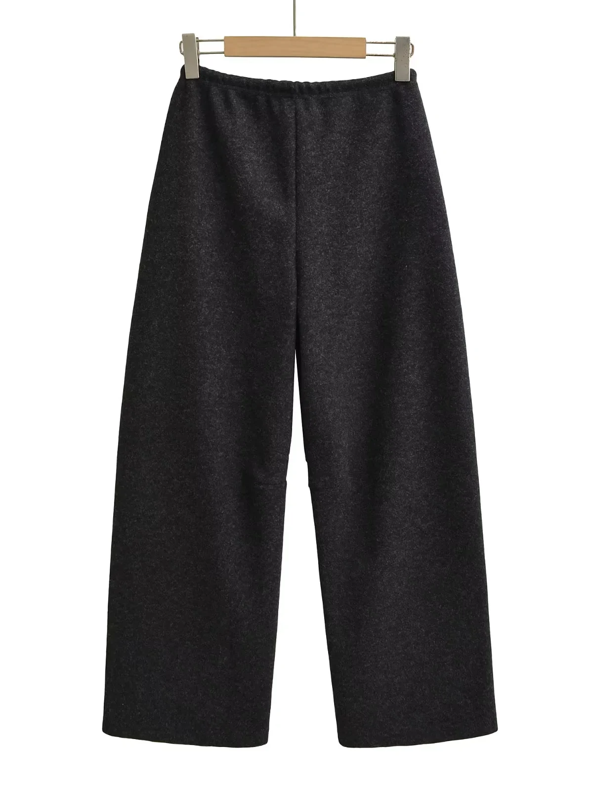 خريف شتاء جديد Sle حصيرة Dstring الصوف بنطال ذو قصة أرجل واسعة المرأة فضفاضة التخسيس سراويل تقليدية سكين السراويل #2