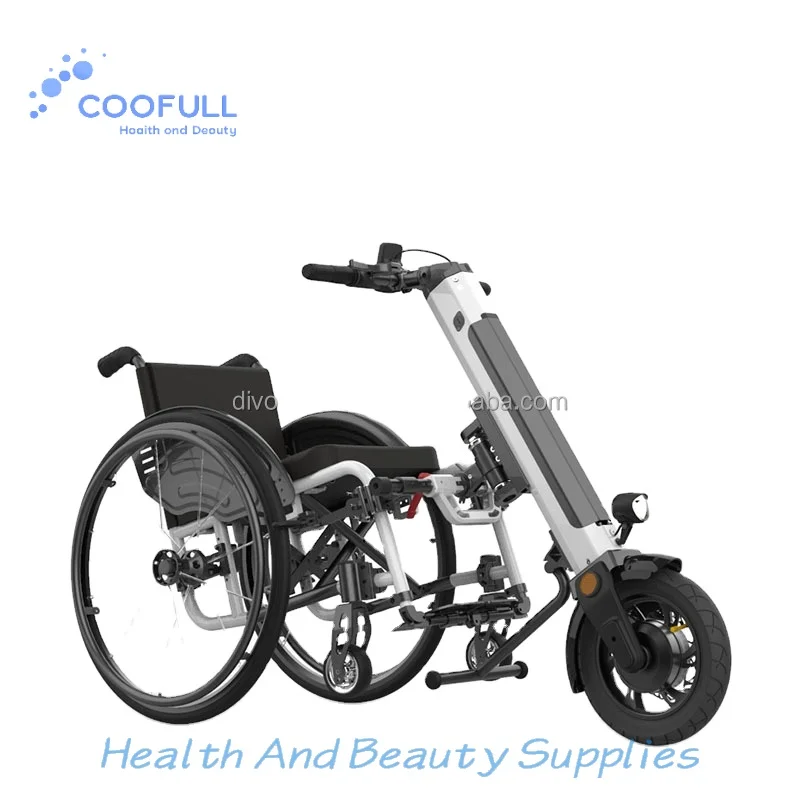 Coofull Newest Hot Sale Wheelchair Bike Attachment 12inch 350w Electric Handbike Handcycle