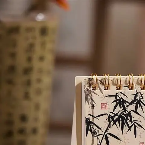 

2026 Mini Simple Calendar Small Desk Calendar Creative Coil Calendar Planner Desktop Decoration Office Stationery