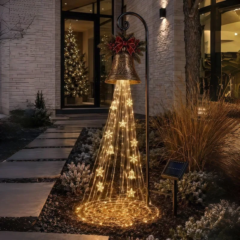 Christmas Bells, Floor Lamps, Stars, Waterfalls, Outdoor Garden Lights, Ornaments, Festive Atmosphere, Decorative Lights, Garden