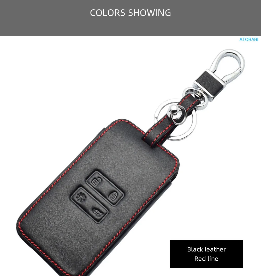 Leder Auto Schlüssel Abdeckung Tasche Für Renault Captur Koleos Kadjar Arkana Megane Clio Dacia Duster Sandero Stepway Fernbedienung Fob Shell Fall – Detail 7