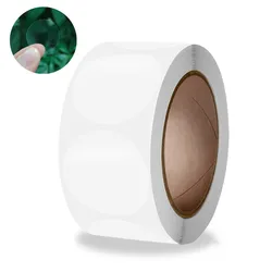 100-500Pcs Round Pvc Transparent Stickers Scrapbooking for Package and Evenlope Seal Labels Clear Stickers Waterproof Adhesive