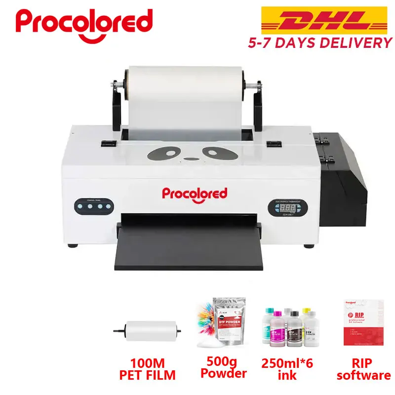 New Procolored F13 A3+ R1390 Dtf Printer Direct To Film Printing Machine With curing oven For T-Shirts And Textile Impresora Dtf