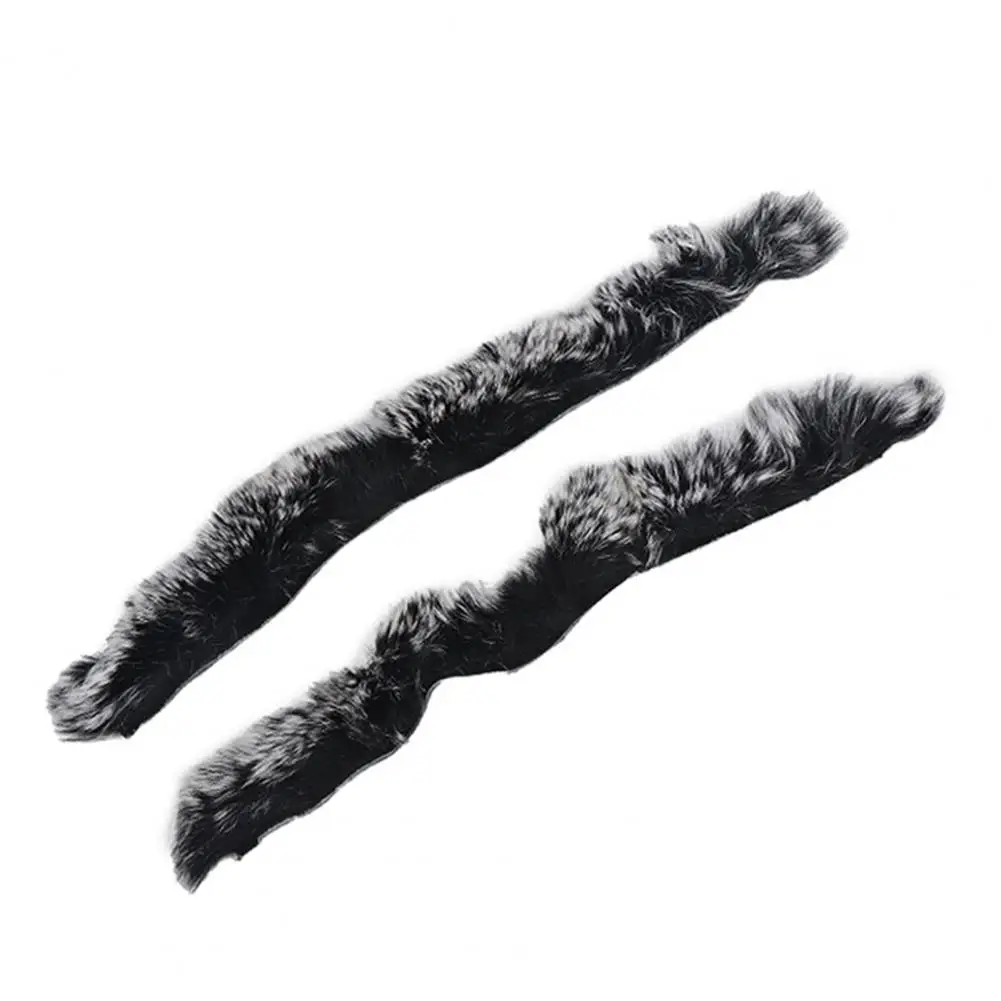 Recurve Bow String Silencers Archery Bow String Silencers with Soft Fuzzy Rex Rabbit Fur for Recurve Traditional Hunting Bow