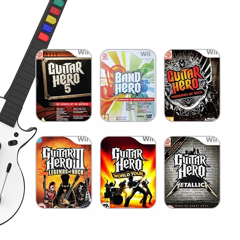 DOYO Wii Guitar Hero for Wii Controller Wireless, Guitar Hero Controller Compatible with Guitar Hero Wii and Rock Band 2 Games w