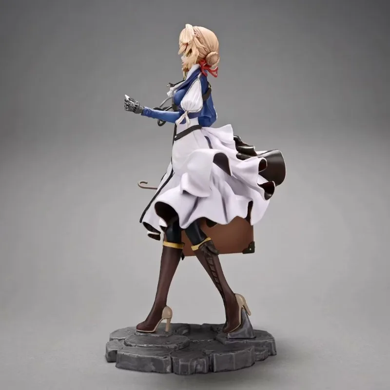 25cm violeta evergarden anime montagem figura original modelo de ação decoração boneca dos desenhos animados ornamento coleção brinquedos presente