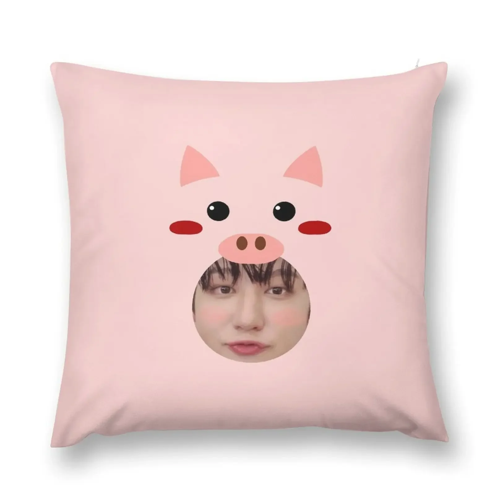 dwaekki changbin Throw Pillow anime girl Room decorating items Pillows Aesthetic pillow