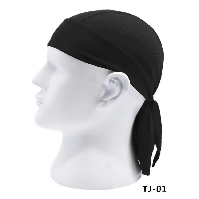 Quick Dry Pure Cycling Durag Head Scarf Summer Men Running Riding Bandana Headscarf Ciclismo Pirate Cap Headband
