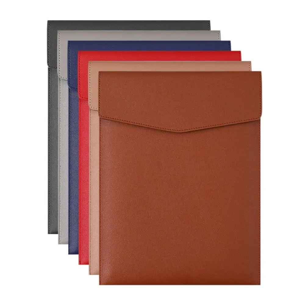 

Folder Bag Leather A4 Storage File Bag Large Capacity Simple Data File Bag Waterproof Thickened Archive Bag Paper