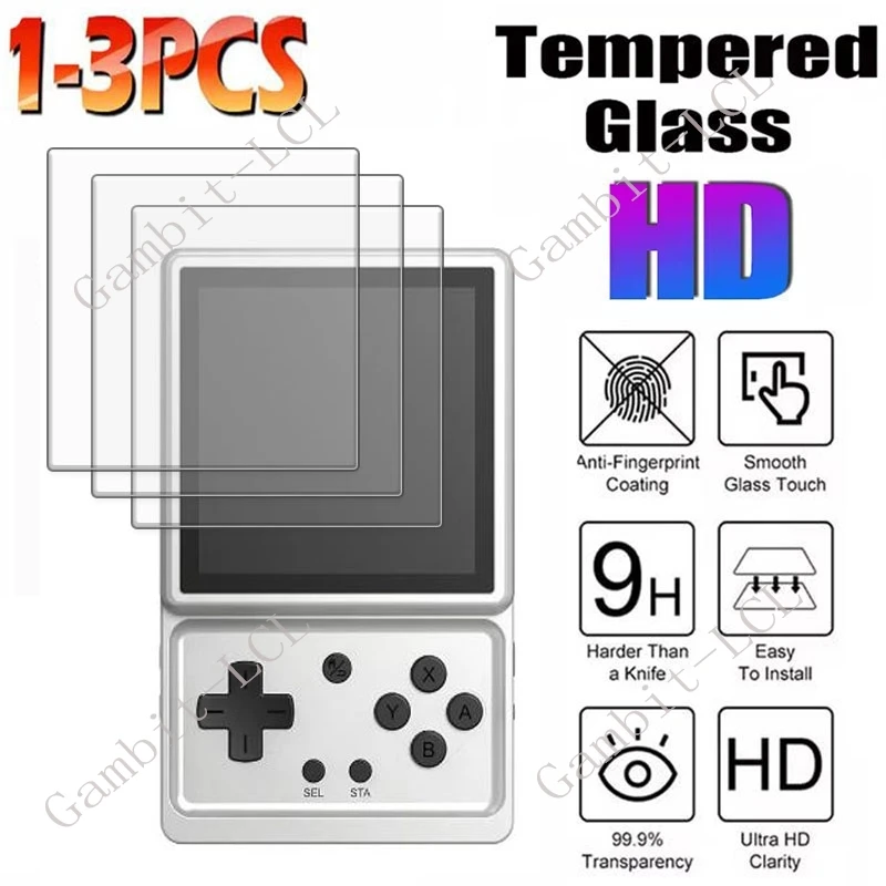 1/3PCS 9H HD Tempered Glass For Anbernic RG Rotate ON AnbernicRGRotate RGRotate 3.5