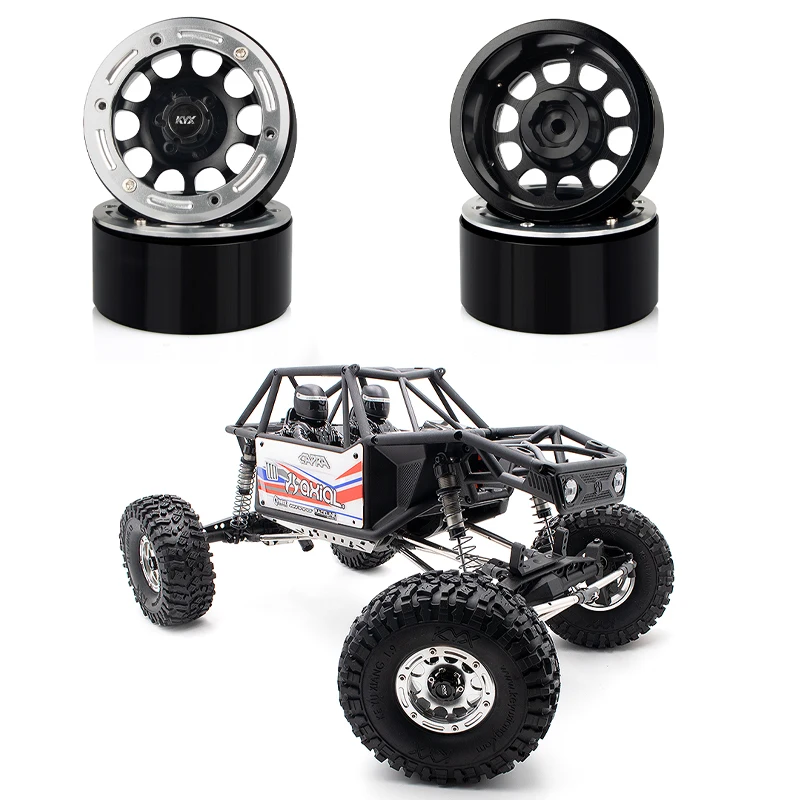 

CNC Metal 1.9-inch Wheels for 1/10 RC Crawler Car Traxxas Capra UTB TRX-4 Scx10 II Accessories