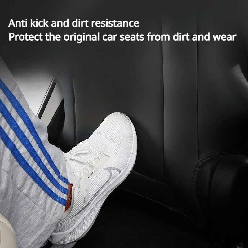 Juste de protection en polymère pour dossier de siège arrière de voiture, coussretours anti-coup de pied pour enfant, accessoires d\'intérieur de