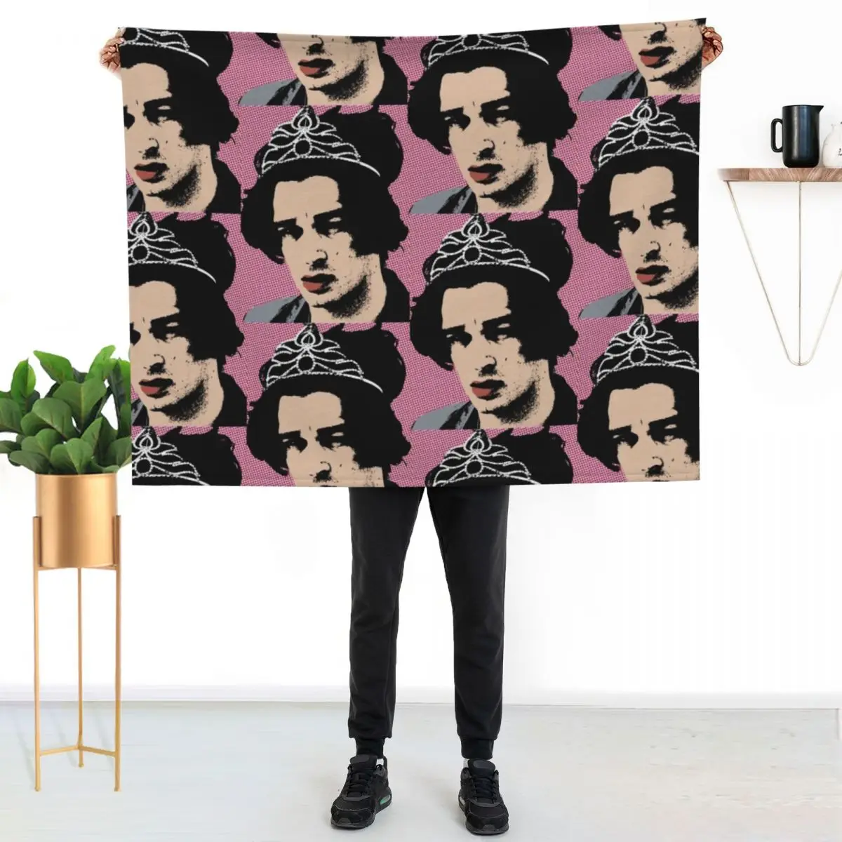 Matt Healy style pop art Throw Blanket Blankets For Baby wednesday heavy to sleep warm winter Sofa Thermal Blankets