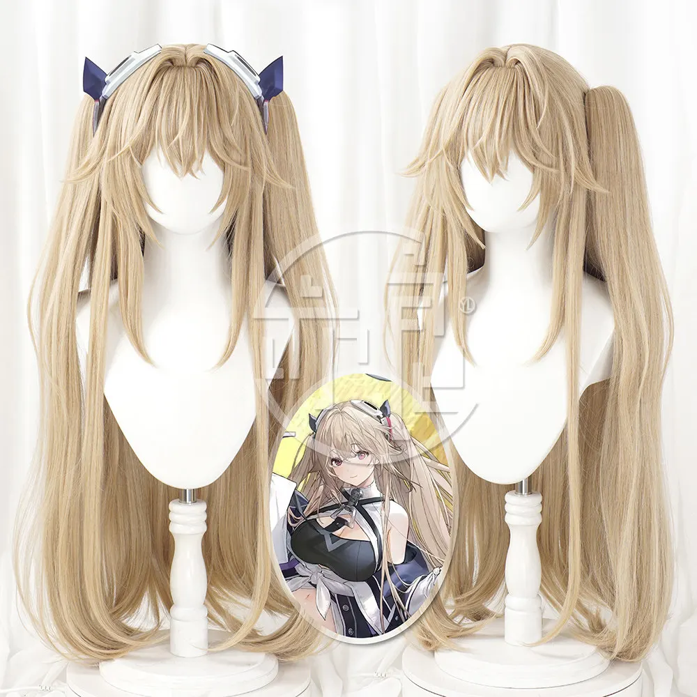 Anime Azur Lane Cosplay Wig Halloween Carnival Party Props Synthetic Hair Heat Resistant Fiber + Wig Cap