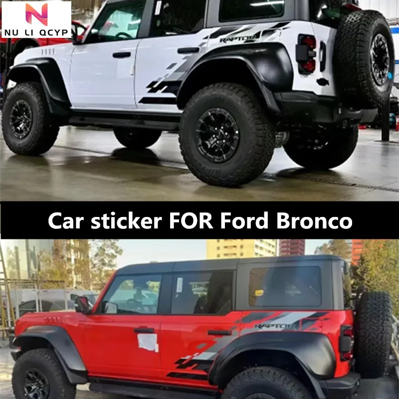 

New customized car sticker FOR Ford Bronco exterior decoration Custom RAPTOR decal film accessories