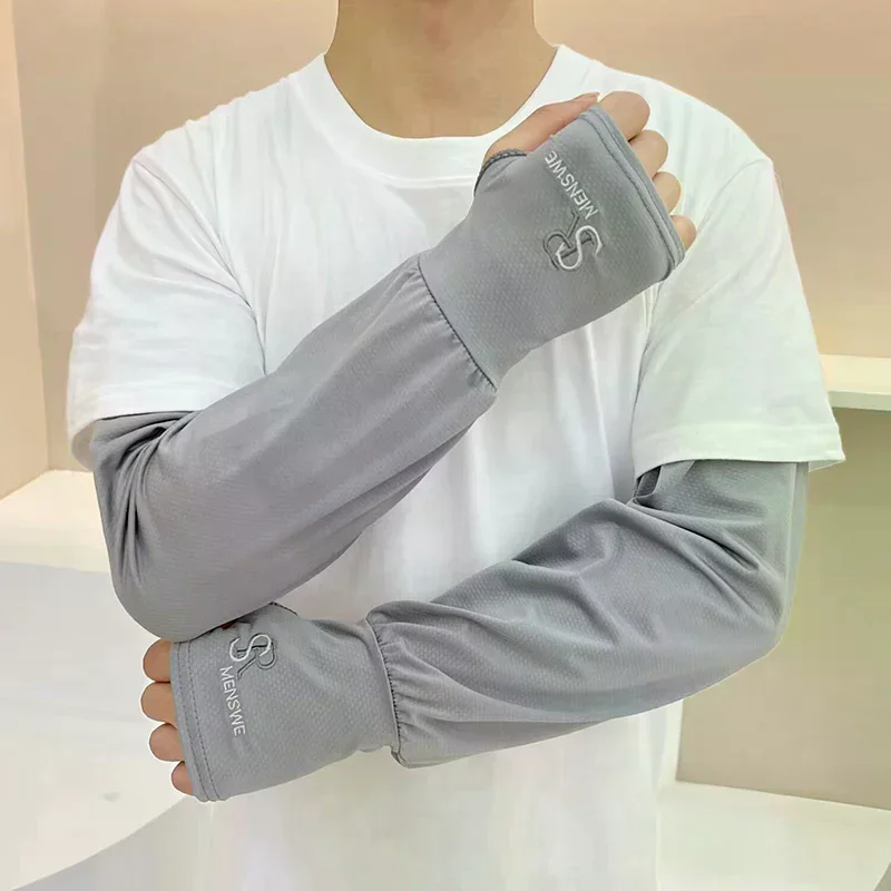 

Пара эластичных рукавов-накладок для рук с защитой от солнца и УФ-излучения для женщин, удобные для вождения и активного отдыха