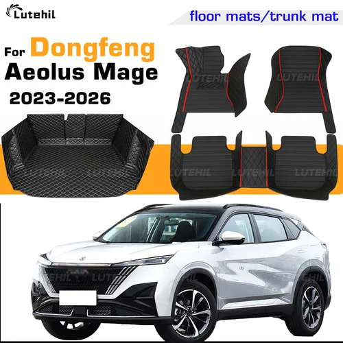 Imagen 1 del producto Alfombrilla para el suelo del coche para Dongfeng Aeolus Mage (Haohan) 2023 2024 2025 2026 alfombrilla para maletero de cobertura completa personalizada almohadillas para los pies alfombra con revestimiento de carga
