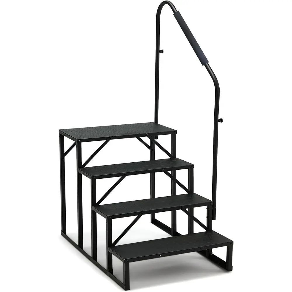 

Durable 660lbs Capacity RV Stairs with Handrail and Anti-Slip Surface for Outdoor Use