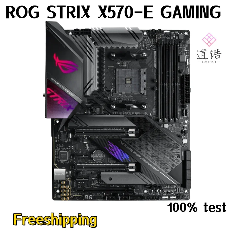 For ROG STRIX X570-E GAMING Motherboard 128GB HDMI PCI-E4.0 M.2 Socket AM4 DDR4 ATX X570 Mainboard 100% Tested Fully Work