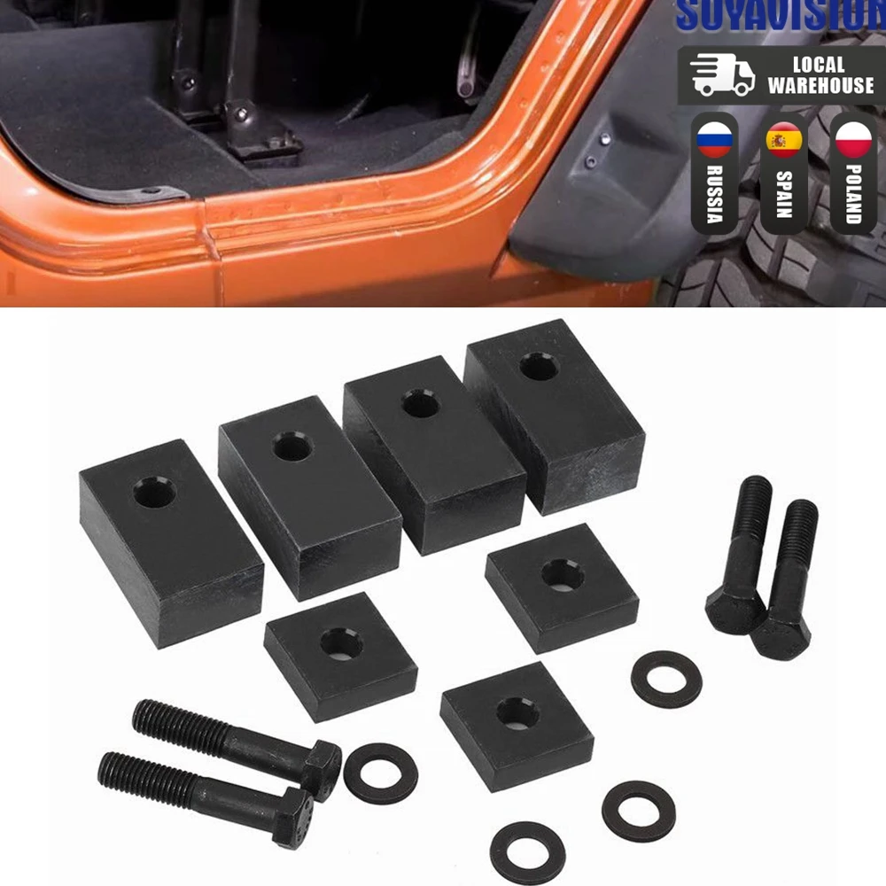 For Jeep Wrangler JK Parts 4 Door 2007-2018 Seat Spacers + Bolts Rear Seat Recline Kit with Bolts and Washers