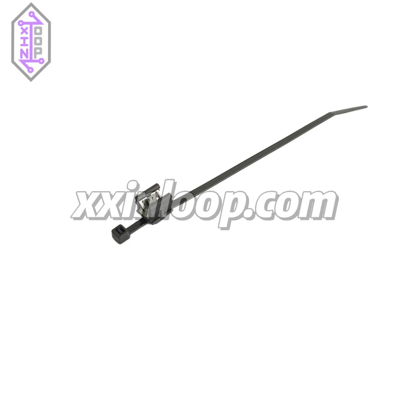 

156-00537 T50REC19 Cable Tie with Edge Clip Black PA66HS PA66HIRHS 202 mm Length for 5 0 to 50 0 mm Bundle Diameter