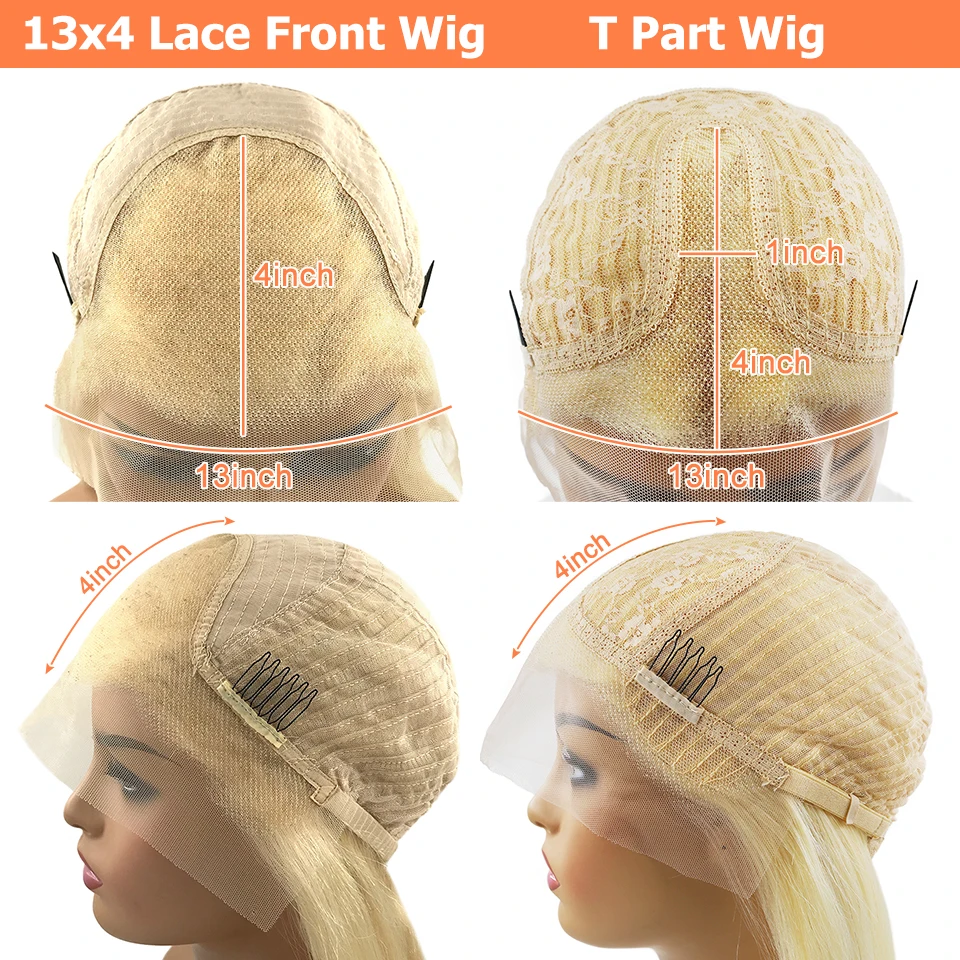 13x4 Platinum Blonde Bob Wig Lace Front Human Hair Wigs 613 Straight Hd Lace Frontal Wig Glueless Pre Plucked Wig Ready To Wear