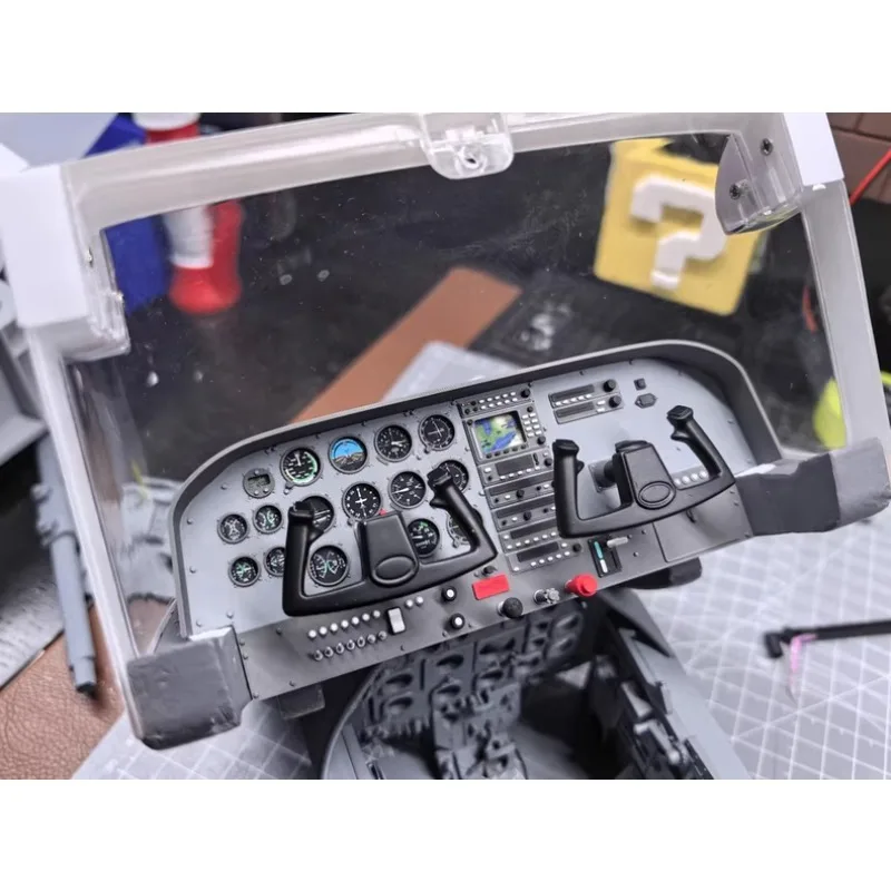 

FMS 1500mm Cessna 182 RC Airplane Instrument Panel Dashboard w/ Movable Steering Wheel Servo Simulation Upgrade Part