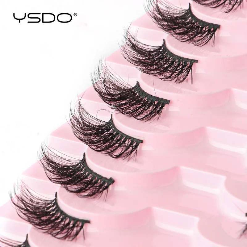 Wholesale Half False Eyelashes 2/10/50/100 Boxes Natural 3D Mink Lashes Makeup Dramatic Eyelash Extension Bulk Cilios Maquiagem