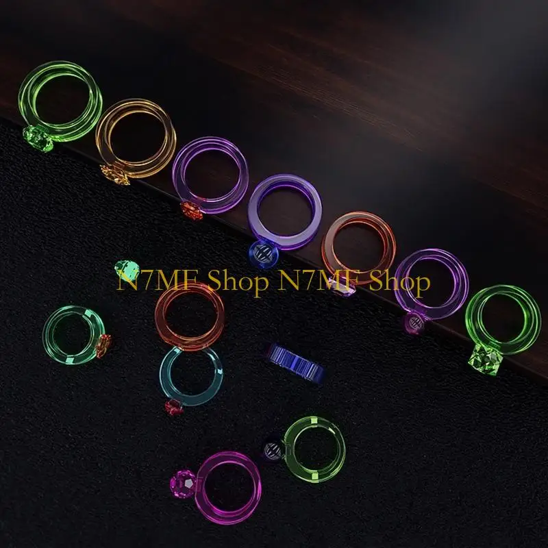 

N7MF Resin Homemade Diamond Molds Silicone Ring Molds Various Sizes Ring Casting Molds Resin Casting Round Jewelry Molds